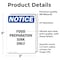 Signmission Food Preparation Sink Only, 3.5 in W x Rectangle, Vinyl Decal OS-2PACK-NS-D-35-V-12836 - alternate 4